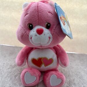 NWT / Care Bears / Love A Lot Bear / 20th Anniversary Edition / 8” inch plush